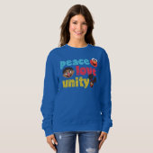 Sweatshirt Paix Amour Unité (Devant entier)
