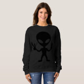 Sweatshirt paix extraterrestre (Devant entier)