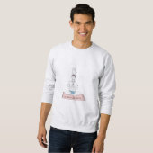 Sweatshirt Paix Intérieure, Chat Extérieur (Devant entier)