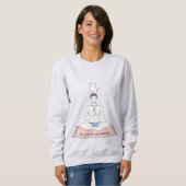 Sweatshirt Paix Intérieure, Chat Extérieur (Devant entier)