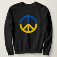 Paix pour l'Ukraine Couleurs du drapeau bleu jaune