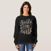 Sweatshirt Paix sur Terre Design Floral (Devant entier)