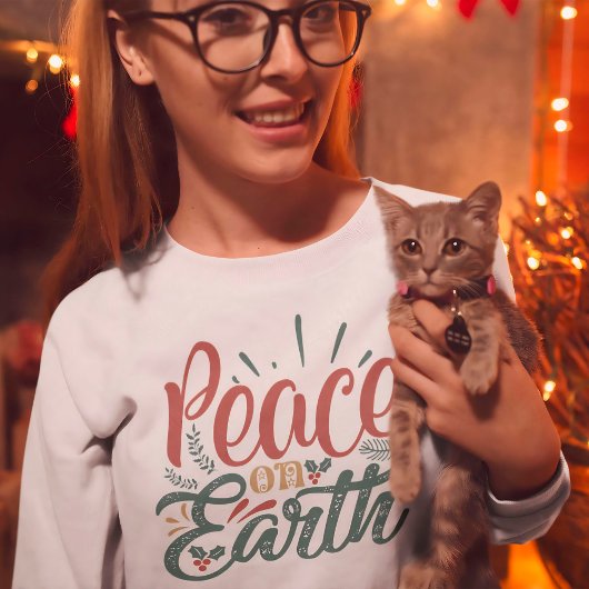 Sweatshirt Paix sur Terre Noël