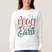 Sweatshirt Paix sur Terre Noël (Devant)