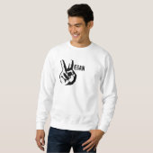 Sweatshirt Paix végétalienne (Devant entier)