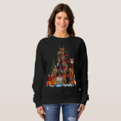 Sweatshirt Pajama de Noël Anglais Cocker Espagnol Xmas Tree (Devant entier)