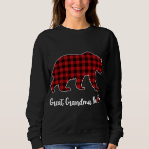 Sweatshirt Pajama de Noël Correspondance Famille Rouge Plaqué