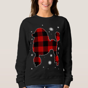 Sweatshirt Pajama de Noël de caniche Buffalo de chien a dépos