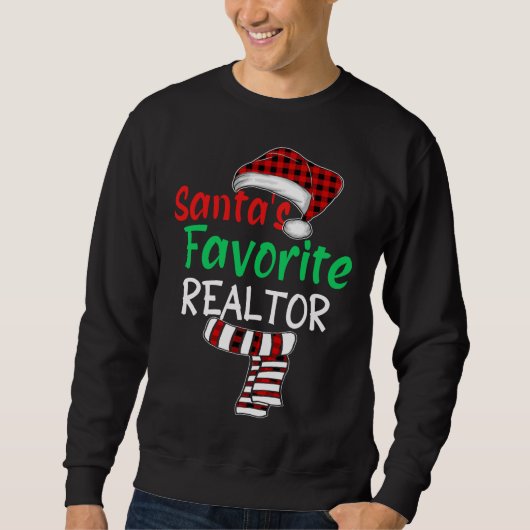 Sweatshirt Pajama de Noël Santa Claus Père Noël_s Favori Real (Devant)