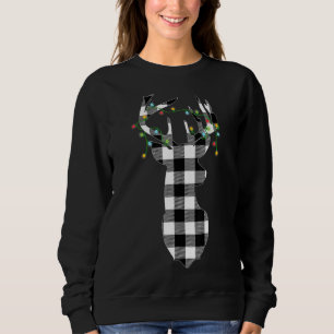 Sweatshirt Pajama léger de Noël de Reindeer Deer Buffalo