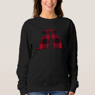 Sweatshirt Pajama plaid de Buffalo en polygone géométrique