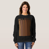 Sweatshirt Pajamas de la Saint Patrick Black Pride Melanin Qu (Devant entier)