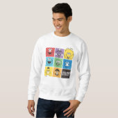 Sweatshirt Pal de rue Sésame | Blocs de couleurs (Devant entier)