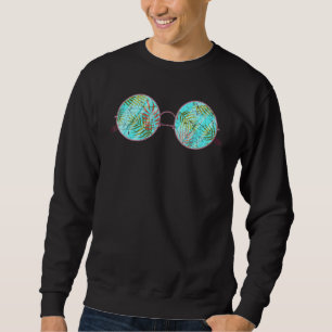 Sweatshirt Palmier à coco exotique Feuille Summer Tropical Su