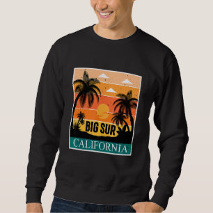 Sweatshirt Palmier de Californie Big Sur Camping au bord de l