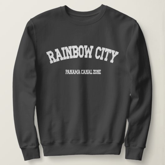 Sweatshirt Panama Canal Zone : Rainbow City (Design devant)