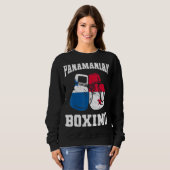 Sweatshirt Panaméen Gants de boxe Panama Pride Hommes Femmes (Devant entier)