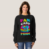 Sweatshirt Pancake Pride Pansexual Rainbow Flag Flapjack Homo (Devant entier)