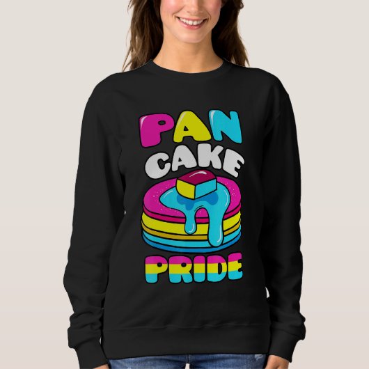 Sweatshirt Pancake Pride Pansexual Rainbow Flag Flapjack Homo (Devant)