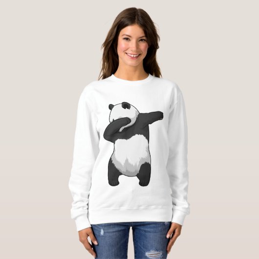 Sweatshirt Panda à Hip hop Dance Dab (Devant entier)