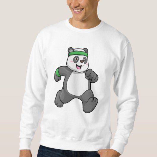 Sweatshirt Panda à Jogging avec bandeau (Devant)