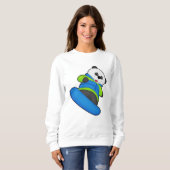 Sweatshirt Panda a Snowboarder (Devant entier)