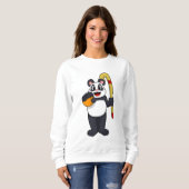 Sweatshirt Panda at hockey with hockey bat (Devant entier)