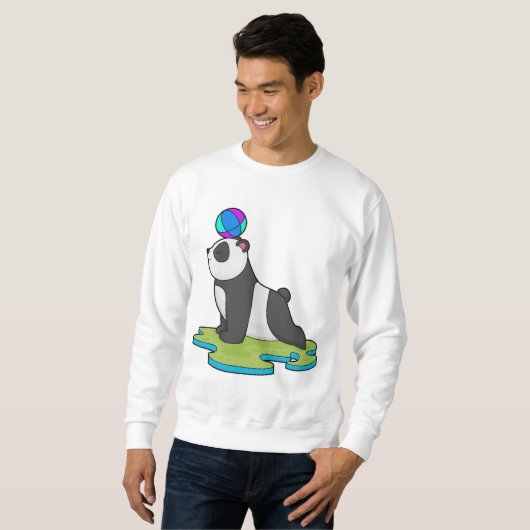 Sweatshirt Panda at yoga (Devant entier)