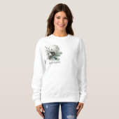 Sweatshirt Panda au clair de lune de sérénité (Devant entier)