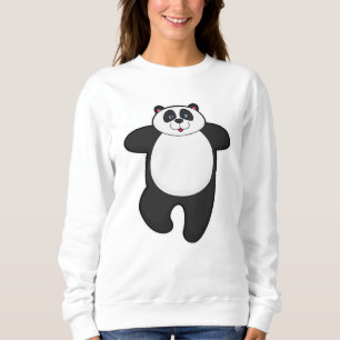 Sweatshirt Panda au Yoga Exercice d'étirement