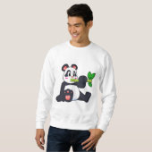 Sweatshirt Panda avec bambou (Devant entier)