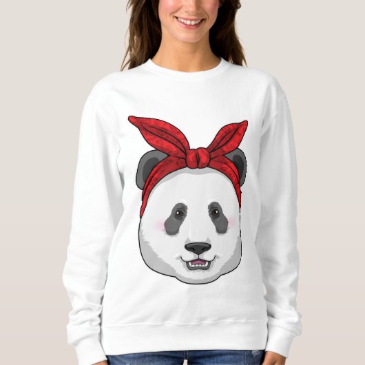 Sweatshirt Panda avec Bandana (Devant)