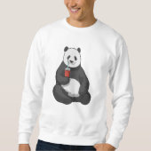 Sweatshirt Panda avec boisson (Devant)