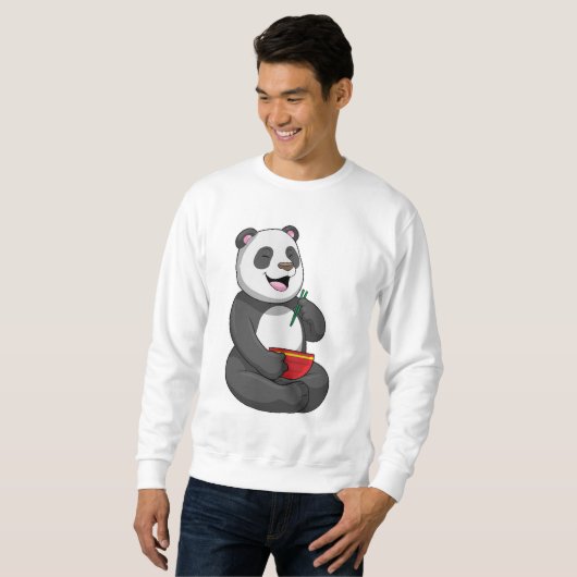 Sweatshirt Panda avec Bowl Ramen (Devant entier)