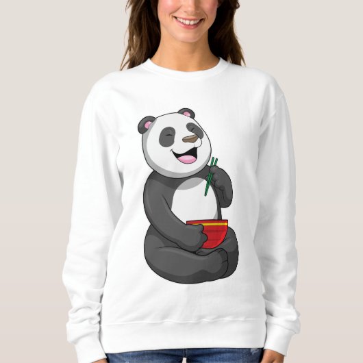 Sweatshirt Panda avec Bowl Ramen (Devant)