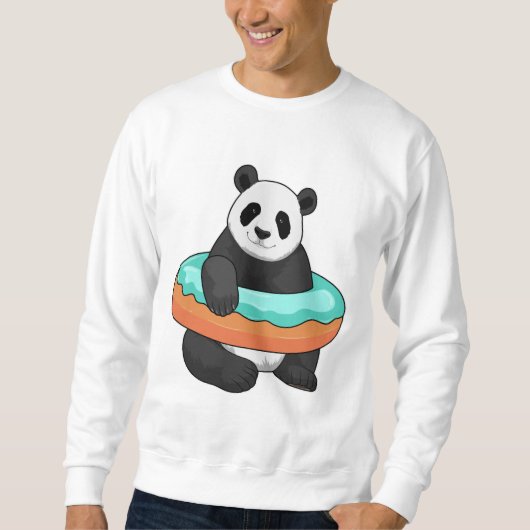 Sweatshirt Panda avec Donut (Devant)