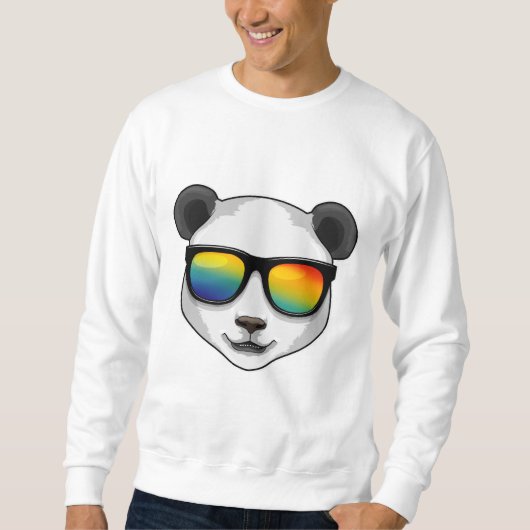 Sweatshirt Panda avec lunettes de soleil (Devant)