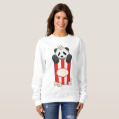 Sweatshirt Panda avec Popcorn (Devant entier)