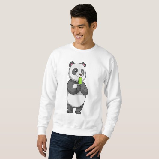 Sweatshirt Panda avec Popsicle (Devant entier)