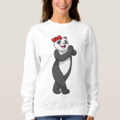 Sweatshirt Panda avec ruban (Devant)