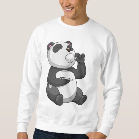 Sweatshirt Panda avec Tea Cup (Devant)
