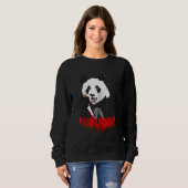 Sweatshirt Panda Bear Pandamonium Panda meurtrier (Devant entier)