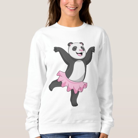 Sweatshirt Panda comme Ballerina au Ballet (Devant)
