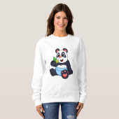 Sweatshirt Panda comme bébé avec Bambus (Devant entier)