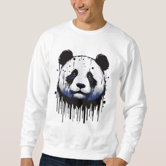 Sweatshirt Panda de la goutte de peinture (Devant)