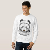 Sweatshirt Panda en astronaute avec casque (Devant entier)