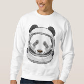 Sweatshirt Panda en astronaute avec casque (Devant)