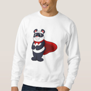 Sweatshirt Panda en héros avec Masque et Cap
