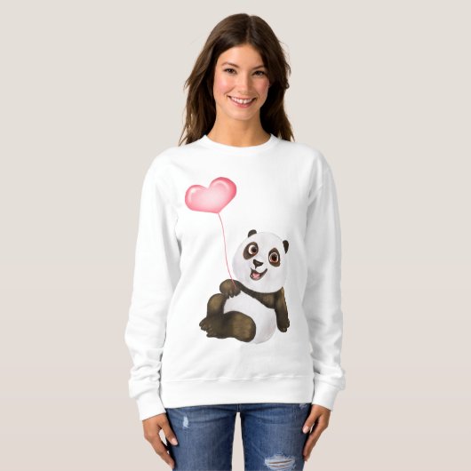 Sweatshirt Panda Love (Devant entier)