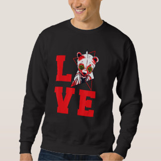 Sweatshirt Panda Love Cute Pandas Animal  Bamboo